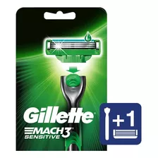 Máquina Recargable Gillette Mach3 Sensitive + Cartucho