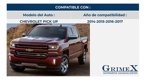 Espejo Chevrolet Pick Up 2014-14-2015-2016-2017-17 Ore Foto 3