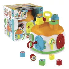 Casinha Educativa Com Blocos De Encaixar Home Play Cor Branca