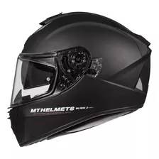 Casco Moto Mt Blade 2 Certificado Doble Visor Negro Mate