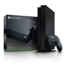 Video Game Microsoft Xbox One X 1tb Standard Cor Preto