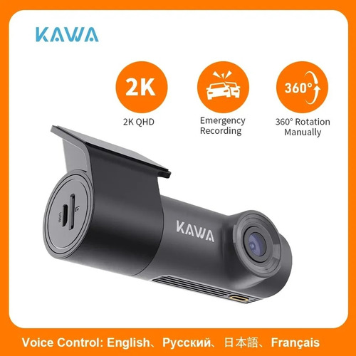 Camara Carro Kawa 2k 1290p Dash Cam Auto Smart Wifi  Foto 3