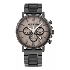 Reloj De Madera Bobo Bird Original Negro Con Café Y Gris