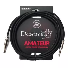 Cable Destroyer Amateur Conectores Rectos Cromados 3mts