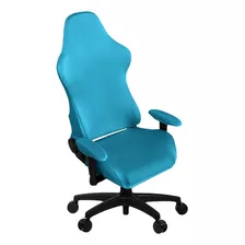 Elegante Funda Para Silla Gamer Elastica De Azul Exotico