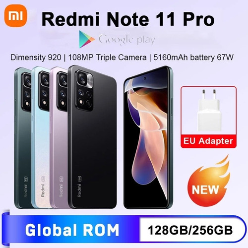 Redmi Note 11 Pro 6gb/128gb  Global Rom. Lacrado. 