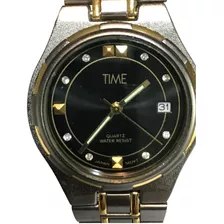 Reloj Time Hombre Mujer Time Quartz Water Resist 