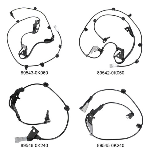 4 Sensores De Abs Para Toyota Hilux Viii Pickup 2015+ Foto 8