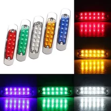 Foco Ultrafino 12 Led Señalizador Lateral Camión 2 Unidades 