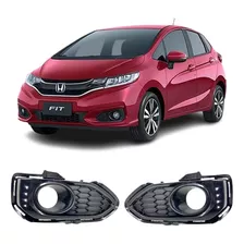 Moldura Led Drl Seta Milha Honda Fit 18 A 22 Direita