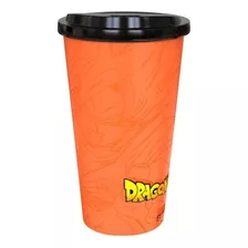 Vaso Dragon Ball Tapa Pico Café Color Multicolor