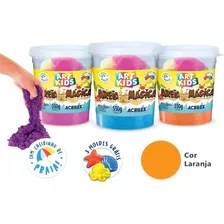 Brinquedo Areia Magica Laranja Art Kids 550g Acrilex 05950