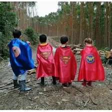 Capas Superheroes Para Niños Disfraz Fiesta 