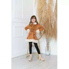 Casaco Teddy Infantil Pelúcia Blogueirinha Inverno Quentinho