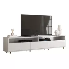 Rack Bancada Para Tv Aspen 2.2 Branco - Moveisaqui