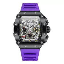 Reloj De Pulsera Mecánico Luminoso Onola Skeleton