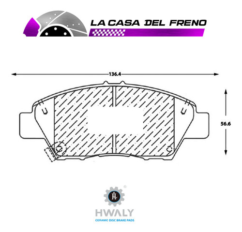 Pastilla De Freno Delantera Honda City 1.3 2010 L13z1gm1 Foto 3