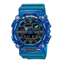 Reloj Casio G-shock Sound Waves Original Para Hombre E-watch Color De La Correa Azul