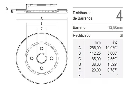 Discos Hiperventilados Delanteros Vw Golf A3 K2 1998 Foto 5