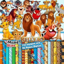 Papeles Y Cliparts Png Digitales El Rey Leon Kit Imprimible