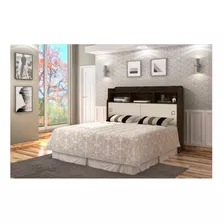  Cabeceira De Cama Cambel Móveis Jéssica 2 Corpos 145cm X 123.5cm Castanho/off White