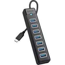 Hub Usb 3.0 De 7 Puertos Con Cable De 5,9 Pulgadas, Divisor 