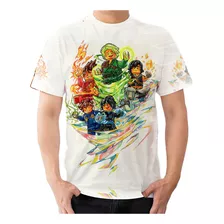 Camiseta Camisa Ninjago Mestres Do Spinjitzu