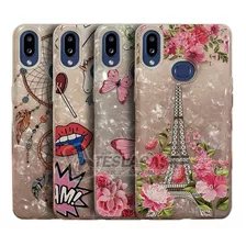 Carcasas Samsung A10s / Diseños + Vidrio De Regalo