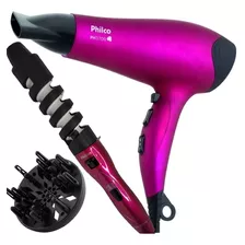 Secador De Cabelo Philco 2000w Ion Difusor Cacheador Spiral