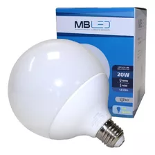 Lâmpada Led Bulbo Balloon Leitosa Globo G120 20w E27 Bivolt