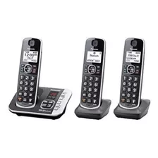 Teléfono Inalámbrico Triple Panasonic Kx-tge663 Bloqueo Llam Color Negro