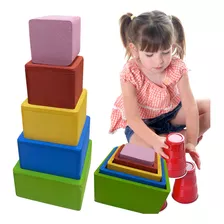 Brinquedo Infantil Caixas De Encaixar Brinquedo Montessori