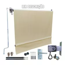 Toldo Cortina Retrátil 3,5 X 3,5 Varanda Cobertura Lona Kit