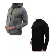 Combo Duo! Campera Gris + Camiseta Termica -6 Cuo