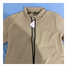 Chamarra Lacoste Beige Repelente Al Agua