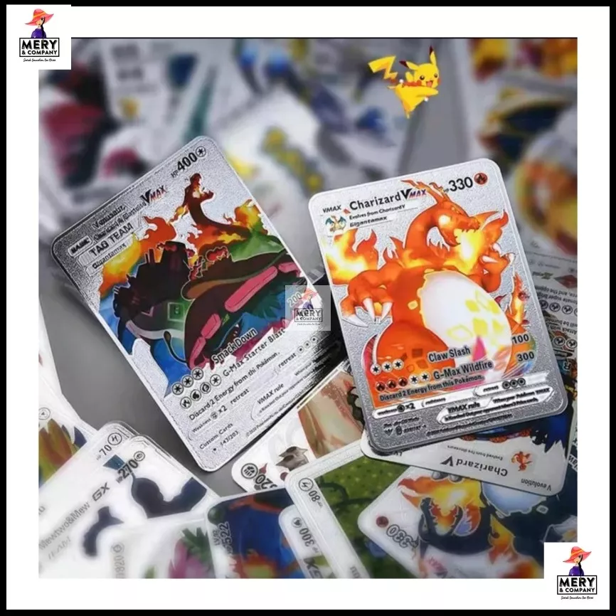 Mazo Pack 27 Cartas Pokemon Silver Vmax Gx Plateadas 
