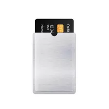 6 Sobres Aluminio Protector Antirobo Tarjetas Bancarias Rfid