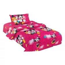 Sabanas Infantiles Disney Minnie 100% Algodón Fucsia -25-