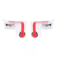 Controlador De Juegos Móvil Joystick Shooter White Red Pair