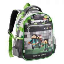 Mochila Infantil Creche Menino Gamecraft Roblocks