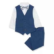 Van Heusen Baby Boys 4-piece Formal Dress Up Vest Set, Chale