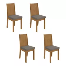 Conjunto 4 Cadeiras Athenas Móveis Lopas Wt