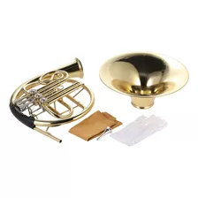 Llave French Horn Split Gold Con Una Sola Llave Lacada De La