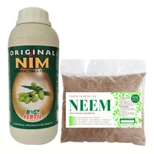 Óleo De Nim 1 Litro + 500g Torta De Neem P/ Plantas Em Geral