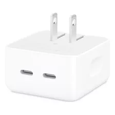 Cargador 35w 2 Puertos Usb Tipo C Compatible iPhone 15/14/13