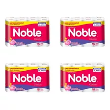 Papel Higienico Noble X 16 Rollos - 1 Funda (4 Paquetes)