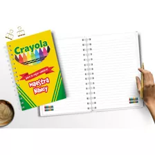 Libreta Personalizada Crayola Regalo Maestra Maestro