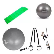 Studio Pilates Fit Ball 65 E Trx E Overball E Faixa Elástica