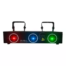 Laser Raios Rgb 3 Saidas 550mw Dmx Áudio Rítmico Bivolt