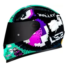 Capacete Ls2 Classic Ff358 Bullet Verde/preto